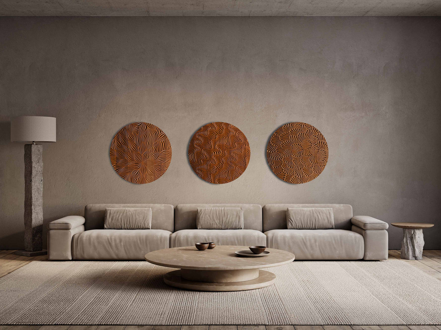 Iroko Wall Panel Set