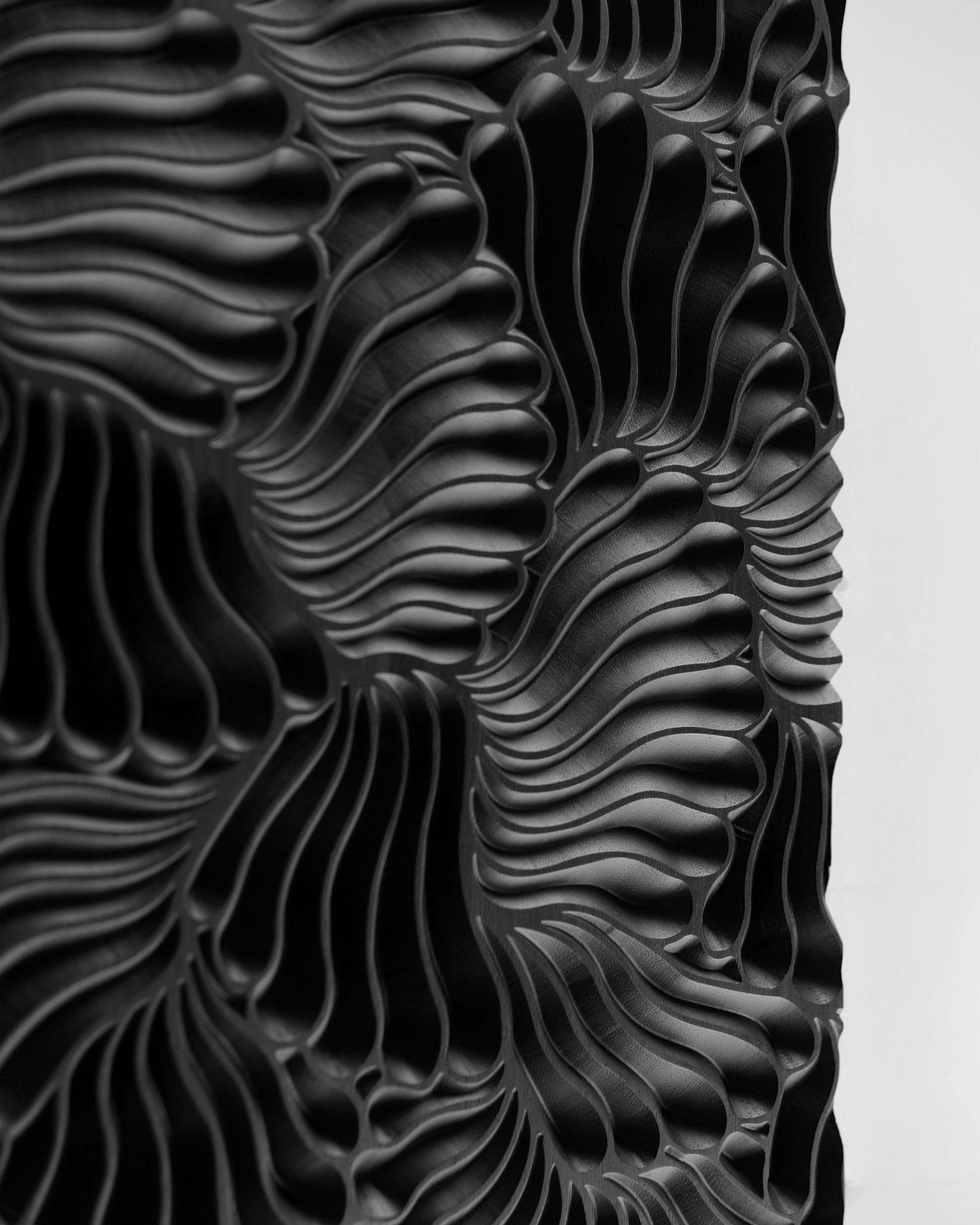 Erosion black - Modern Abstract Wall Art (Copy) SquareOff