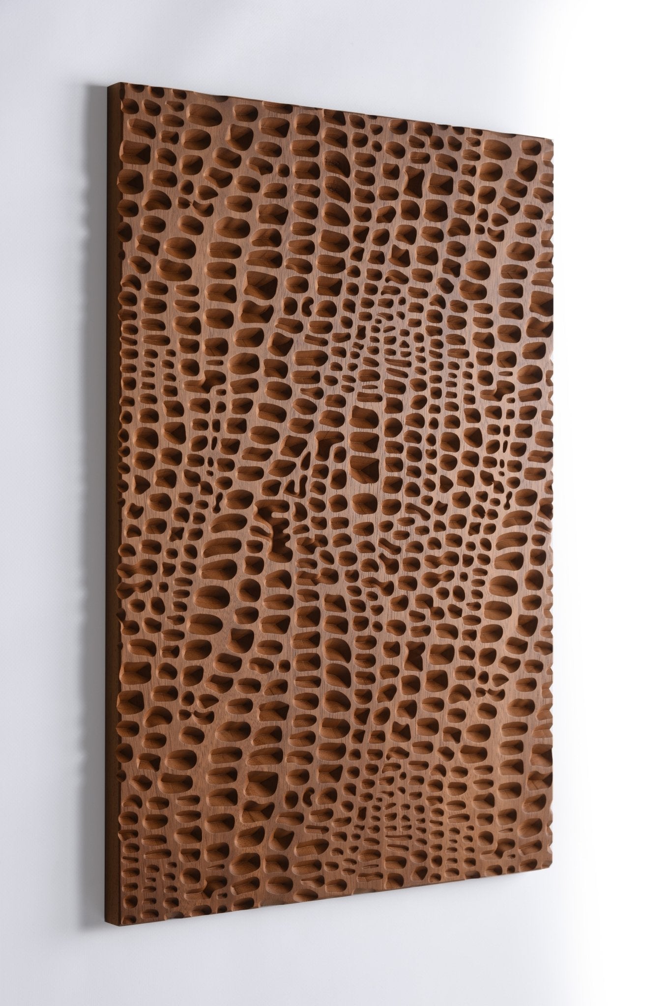 crocodile_wall geometric art in solid wood