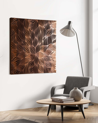 WIND AND EARTH iroko - Rettangular Wall Decor (Copy) SquareOff