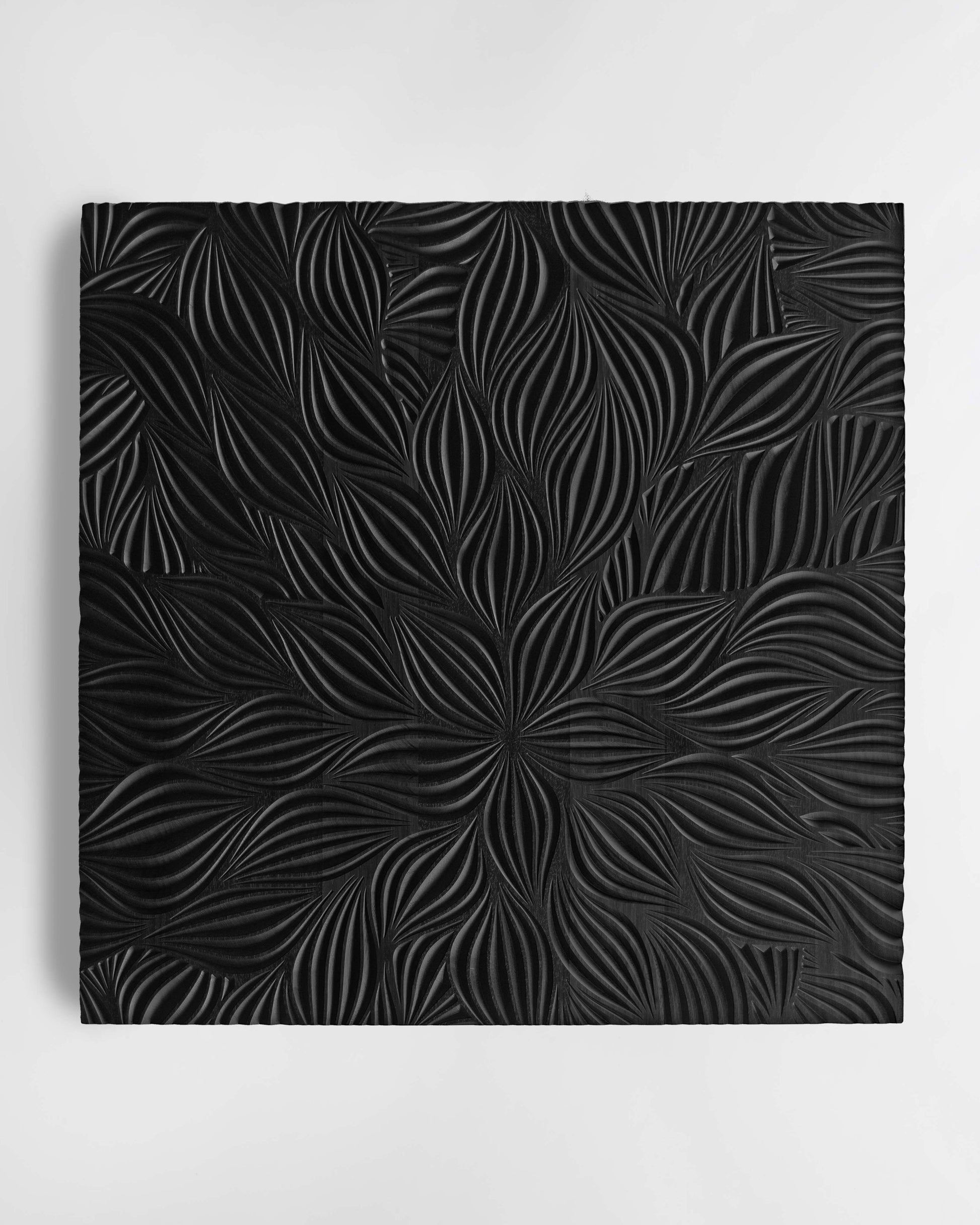 FLOWERS black - Square Wall Decor SquareOff