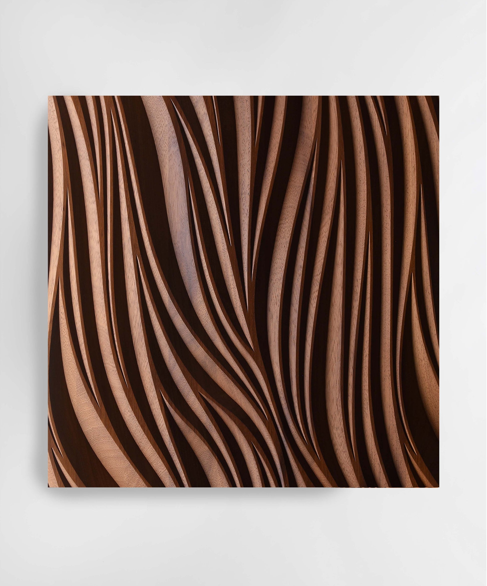 CANYON Black - Round Wall Sculpture SquareOff