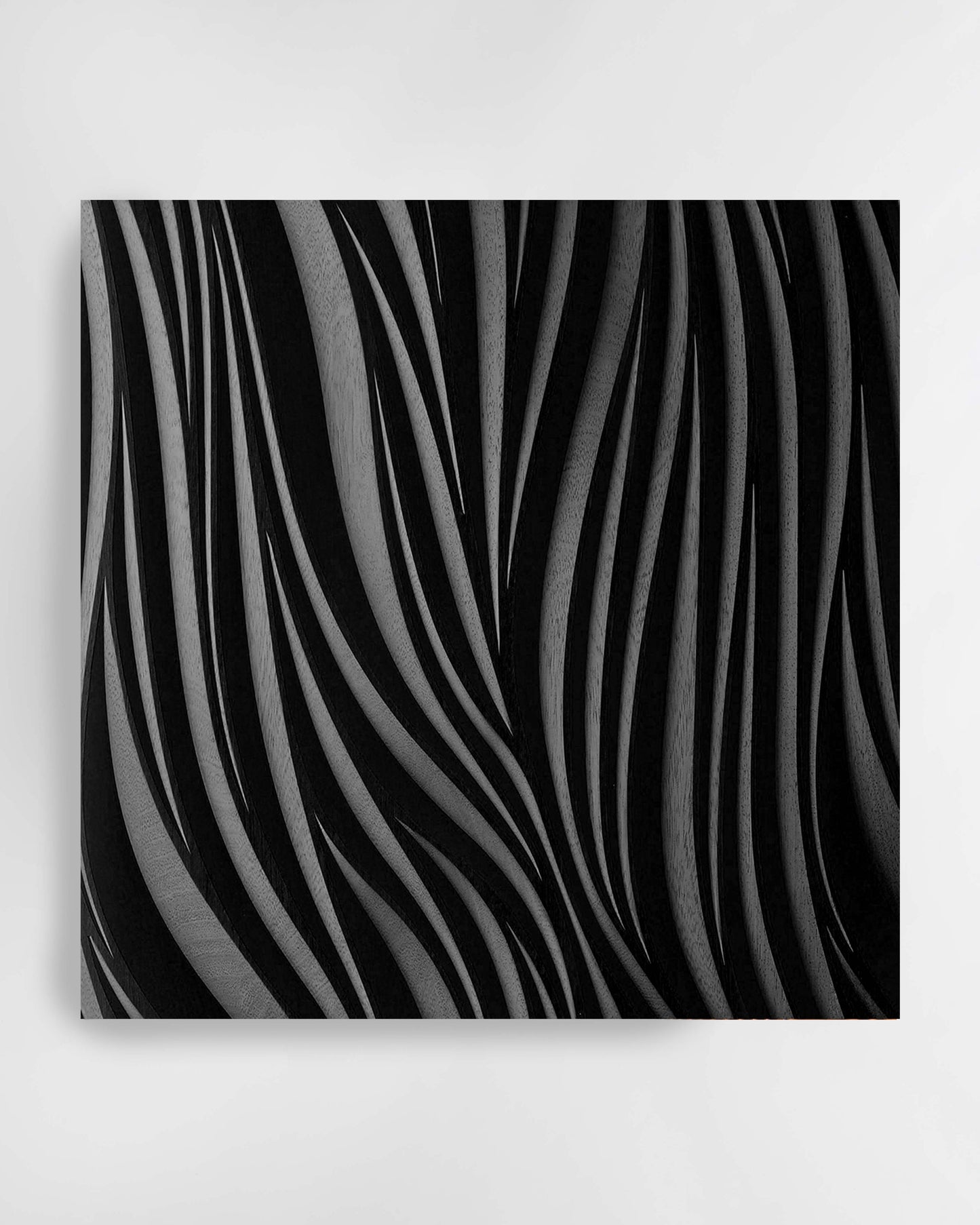 CANYON Black - Round Wall Sculpture SquareOff