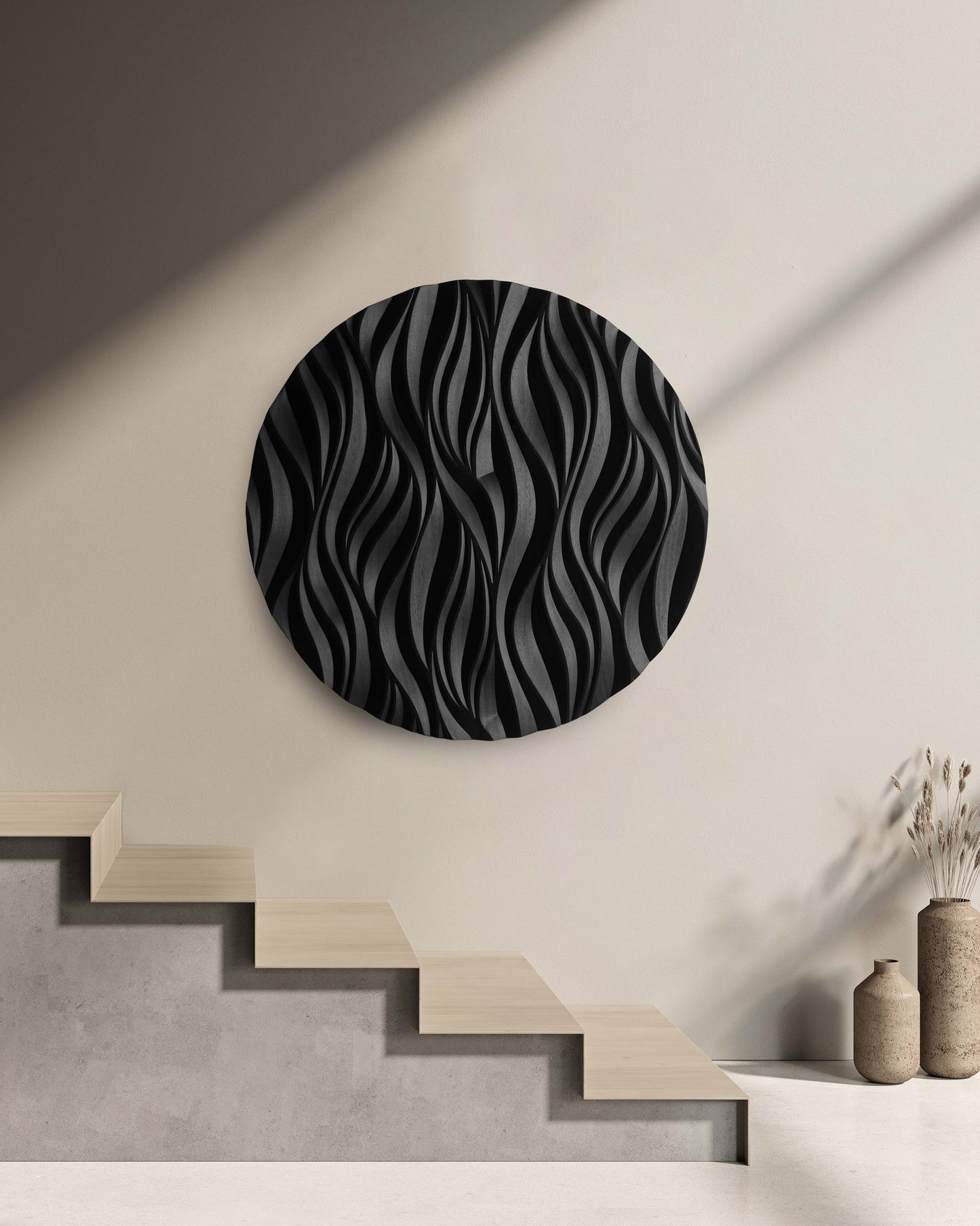 CANYON iroko - Round Wall Sculpture (Copy) SquareOff