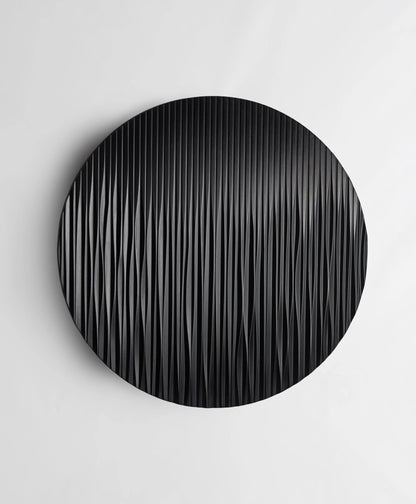 LINE black - Black wall panel