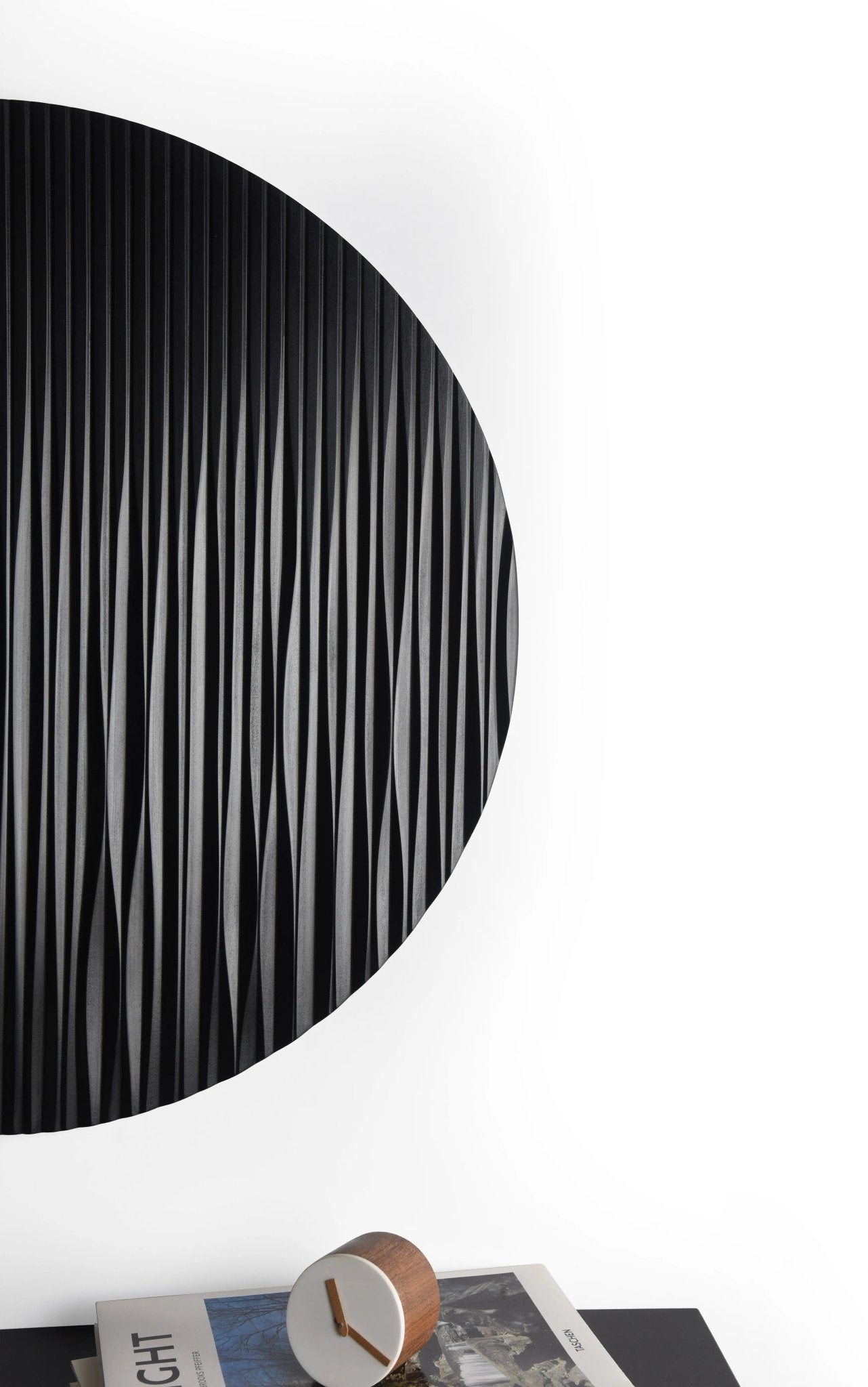 LINE black - Black wall panel