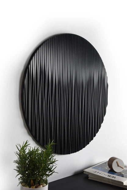 LINE black - Black wall panel