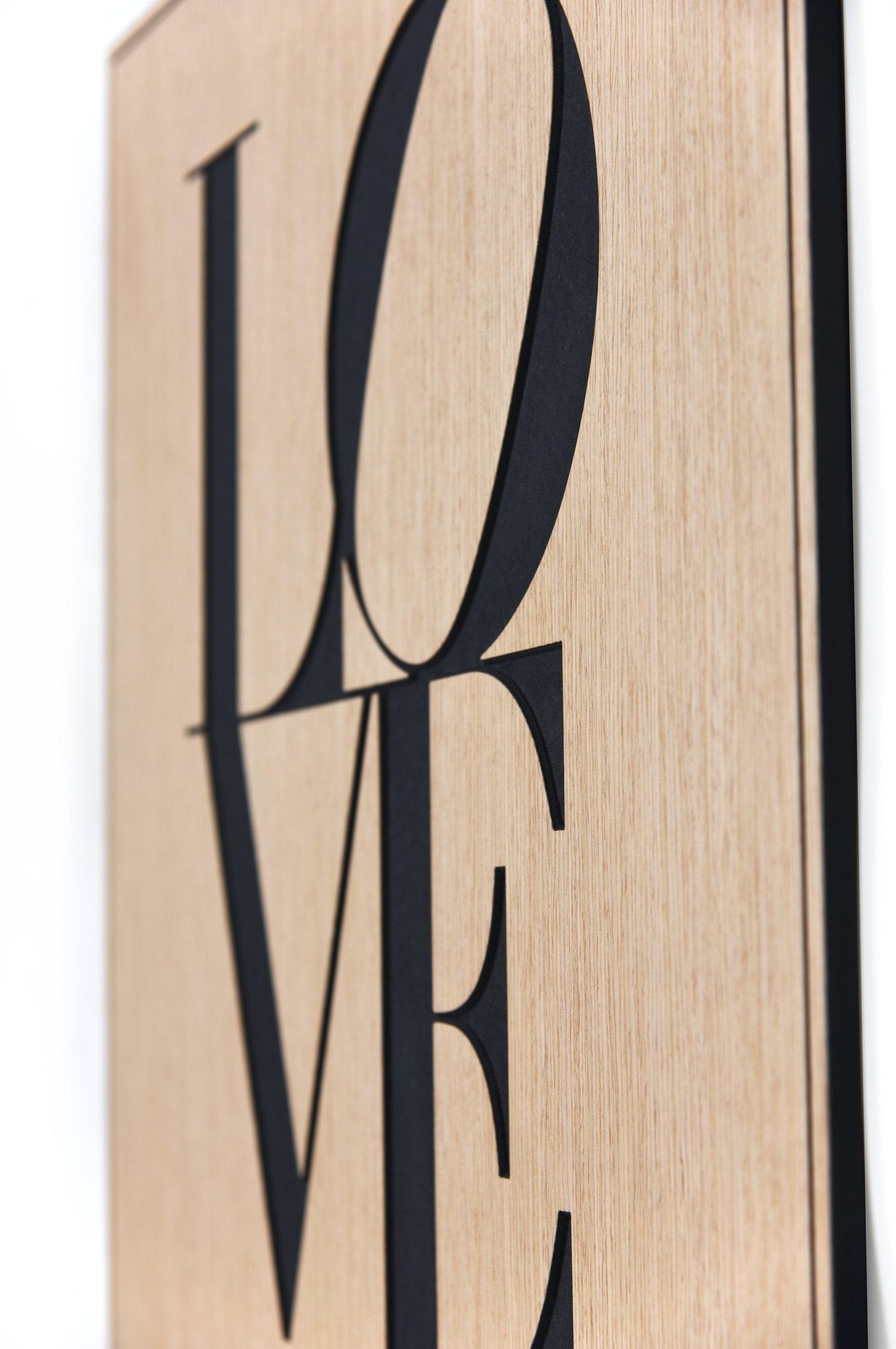 Love - black wood love wall art decor - SquareOff