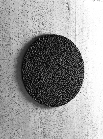 METEOR black - Solid black wood wall decoration - SquareOff