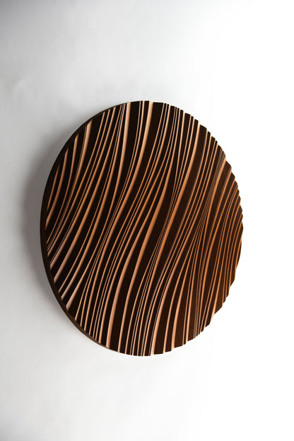 Erosion iroko - Modern Abstract Wall Art - SquareOff