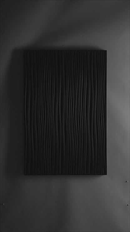 The sinuous_3d Geometric Wood Wall Art