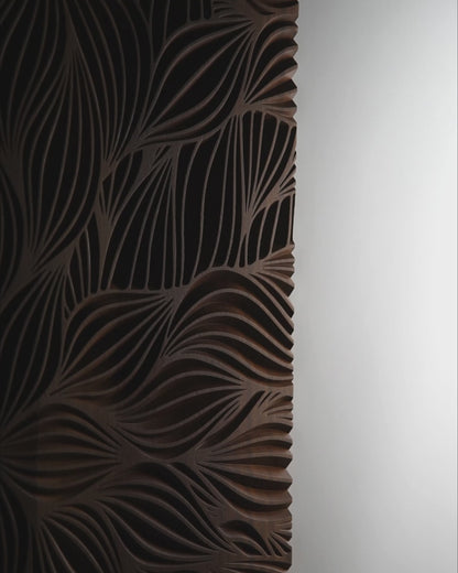 FLOWERS iroko - Square Wall Decor