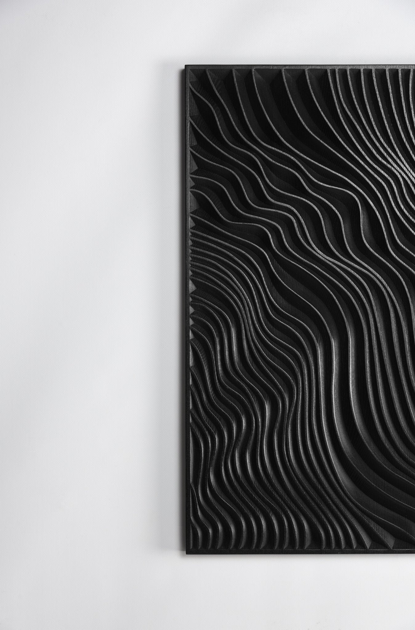 The Black Dunes_Wall Art in solid wood - SquareOff