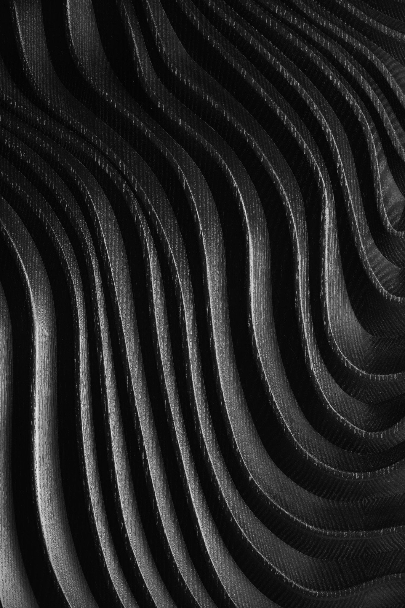 The Black Dunes_Wall Art in solid wood - SquareOff