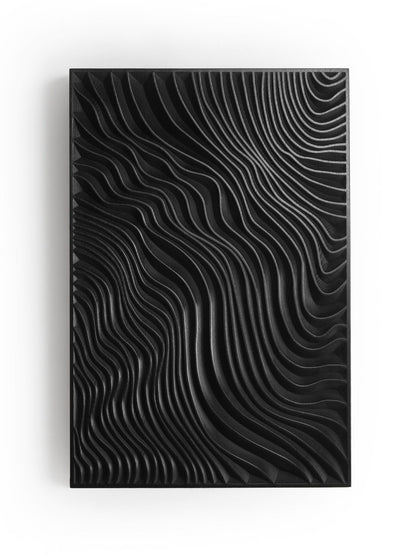 The Black Dunes_Wall Art in solid wood - SquareOff