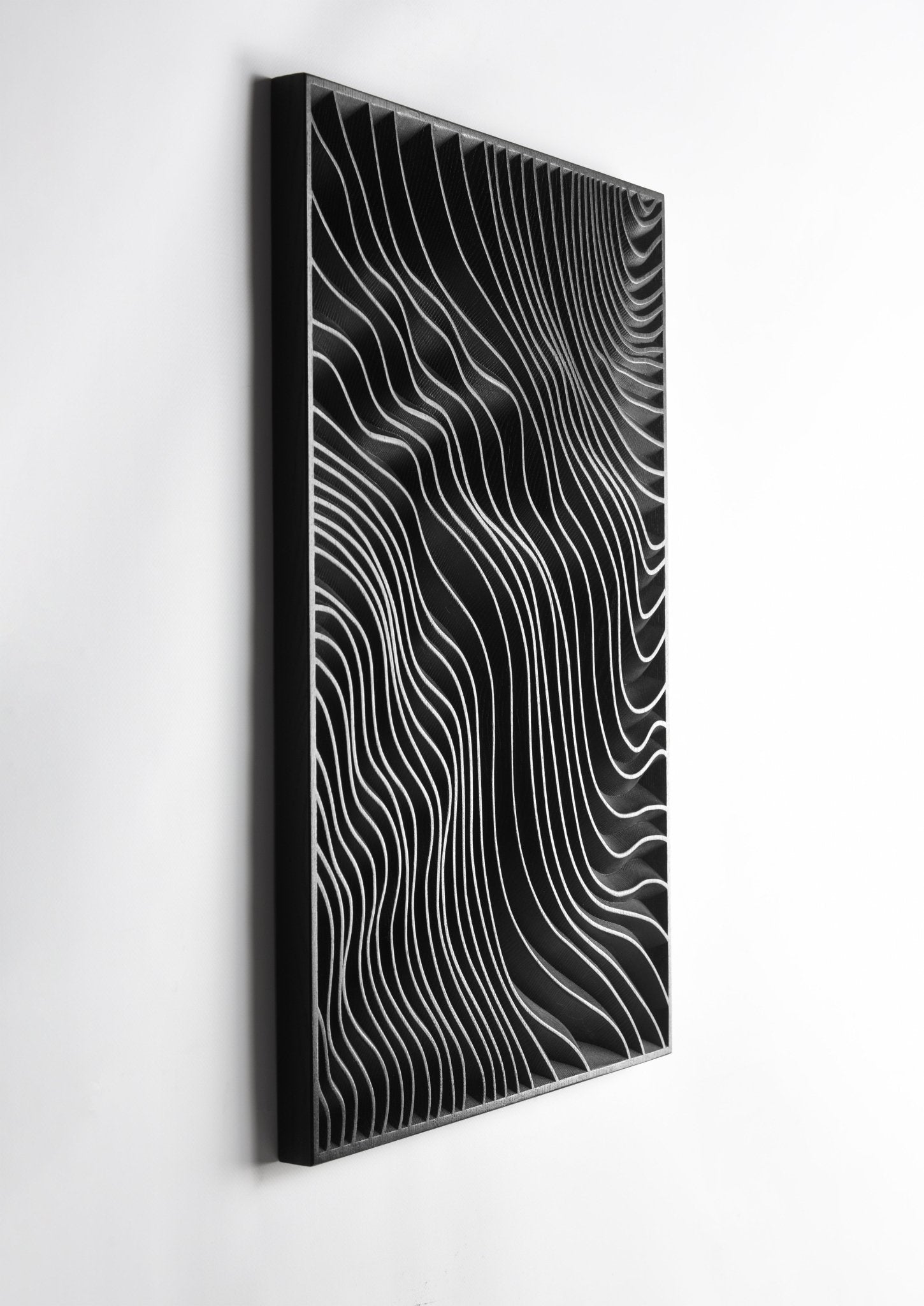 The Black Dunes_Wall Art in solid wood - SquareOff