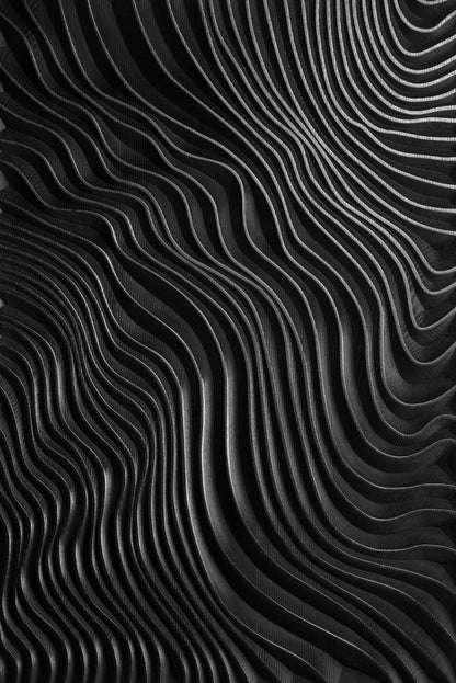 The Black Dunes_Wall Art in solid wood - SquareOff