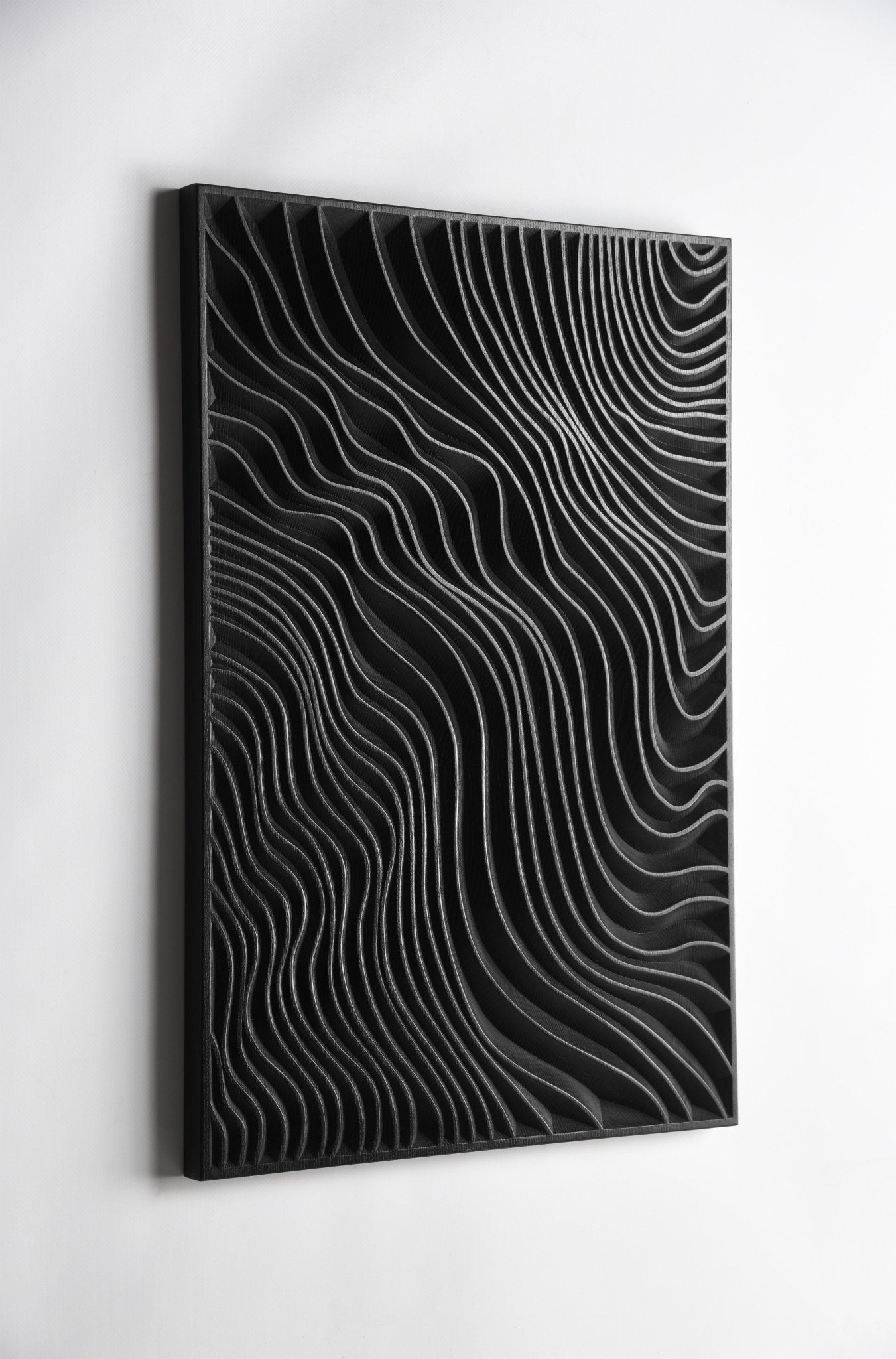 The Black Dunes_Wall Art in solid wood - SquareOff