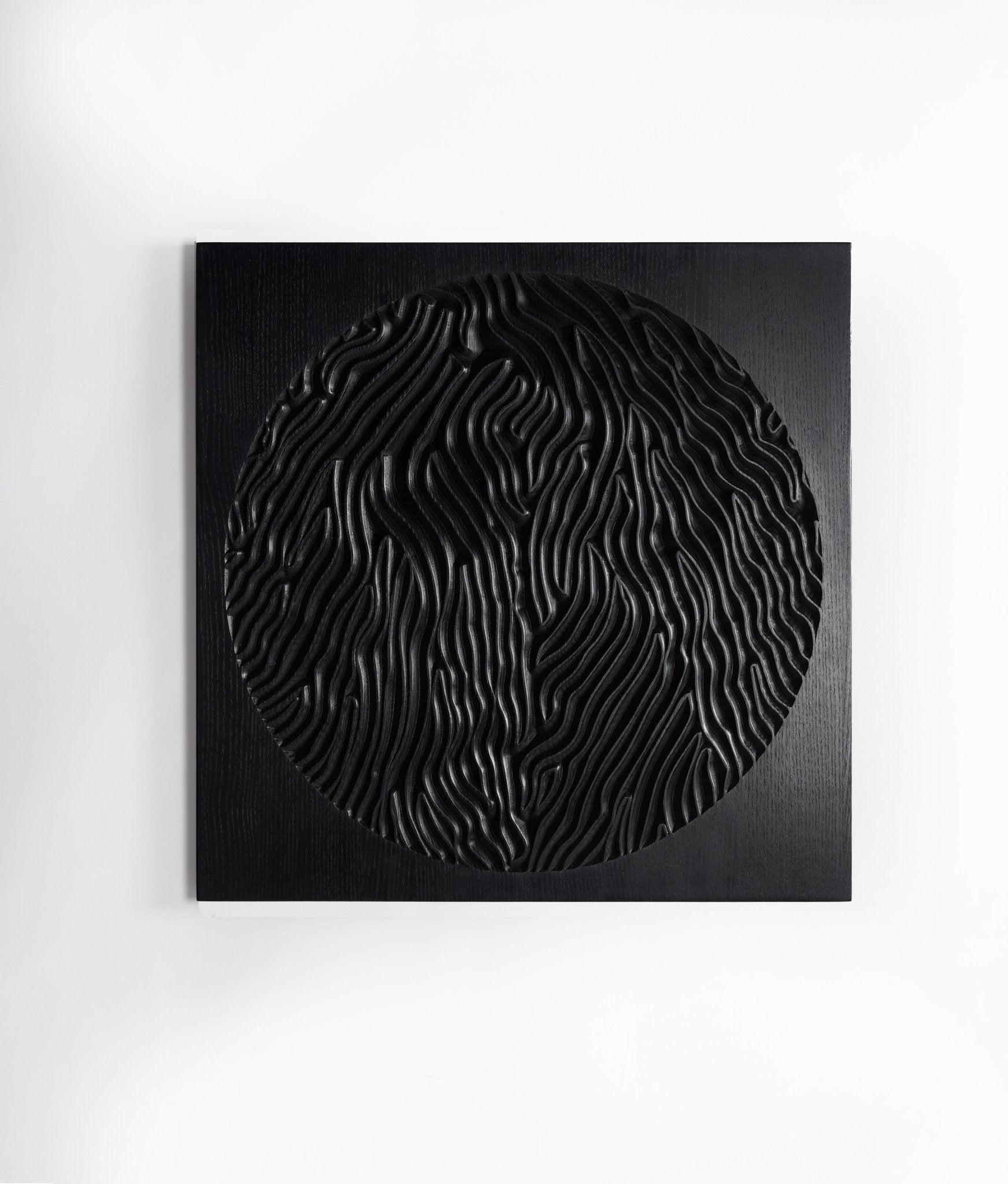 THE DESERT PLANET_Black Wooden Wall Panel - SquareOff