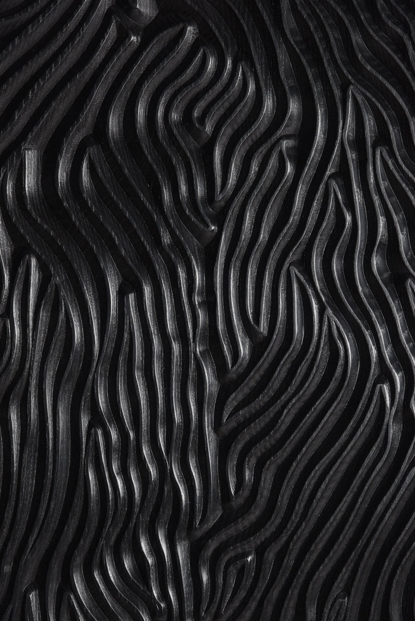 THE DESERT PLANET_Black Wooden Wall Panel - SquareOff