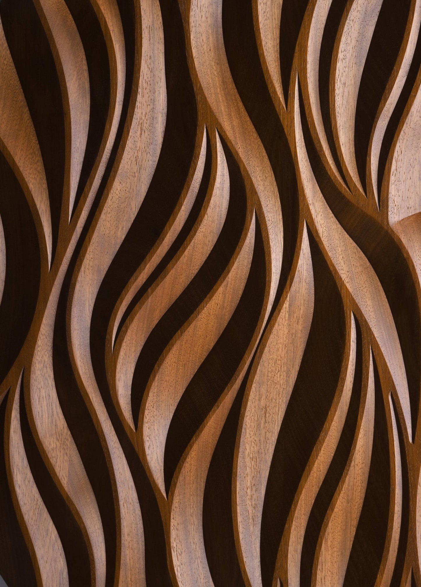 THE FIRE - Round Wood Wall Sculpture - SquareOff