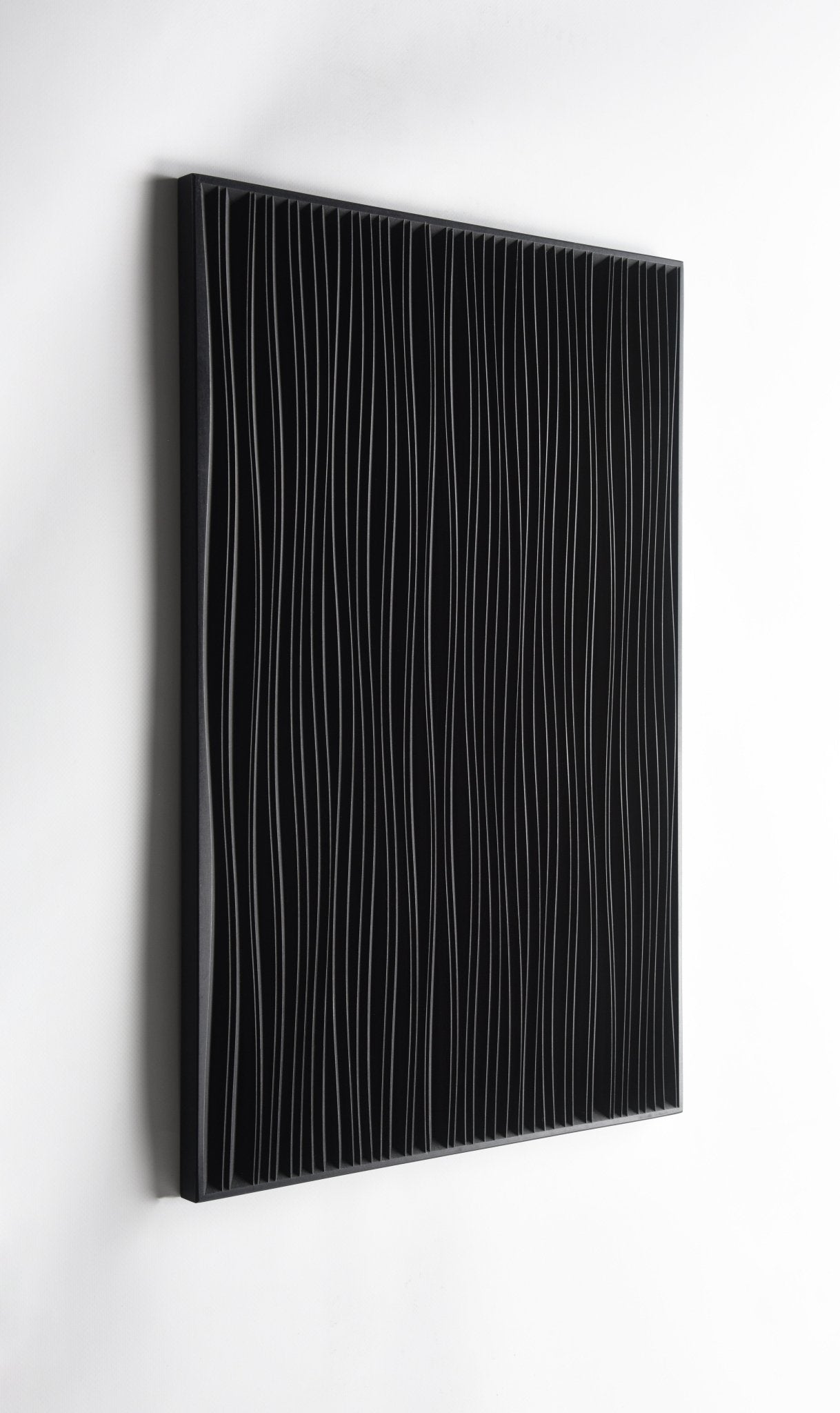 The sinuous_3d Geometric Wood Wall Art - SquareOff